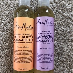 Shea Moisture Bath, Body & Massage Oil (2 bottles)